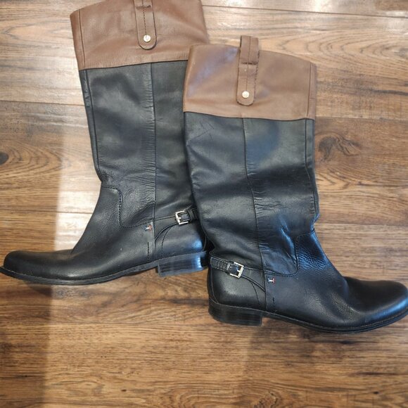 Tommy Hilfiger tall boots Size 8.5 - Picture 1 of 4